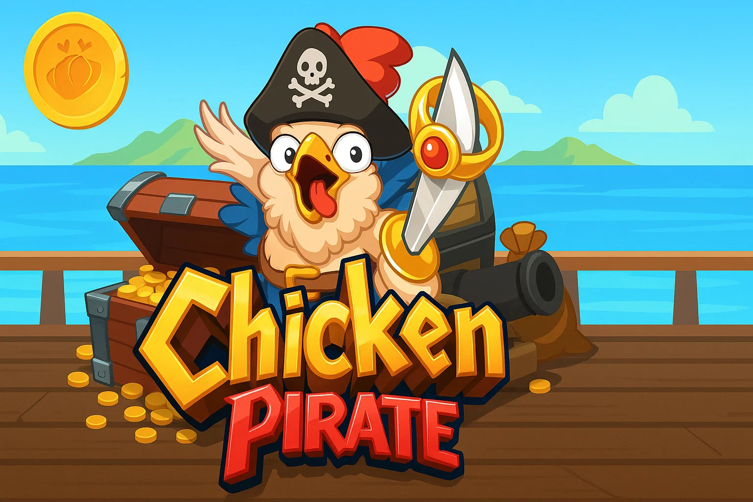 chicken pirate banner
