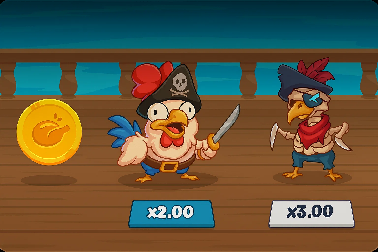 strategy chicken pirate